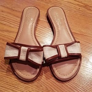Kate Spade Sandals with Leather Trim Bow
